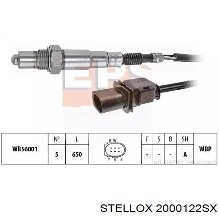 Датчик кислорода до катализатора 2000122SX Stellox