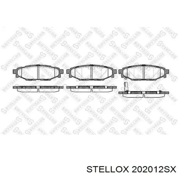 Тормозные колодки Stellox 202012SX