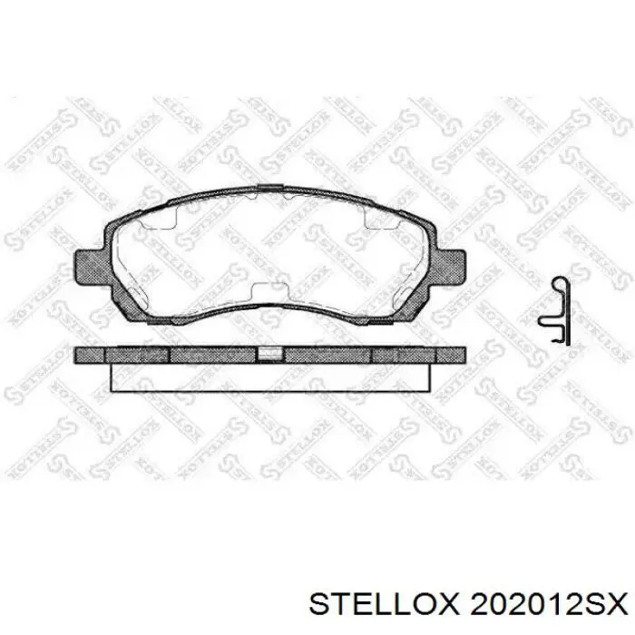 Колодки Stellox 202012SX цена, от 12.54 USD