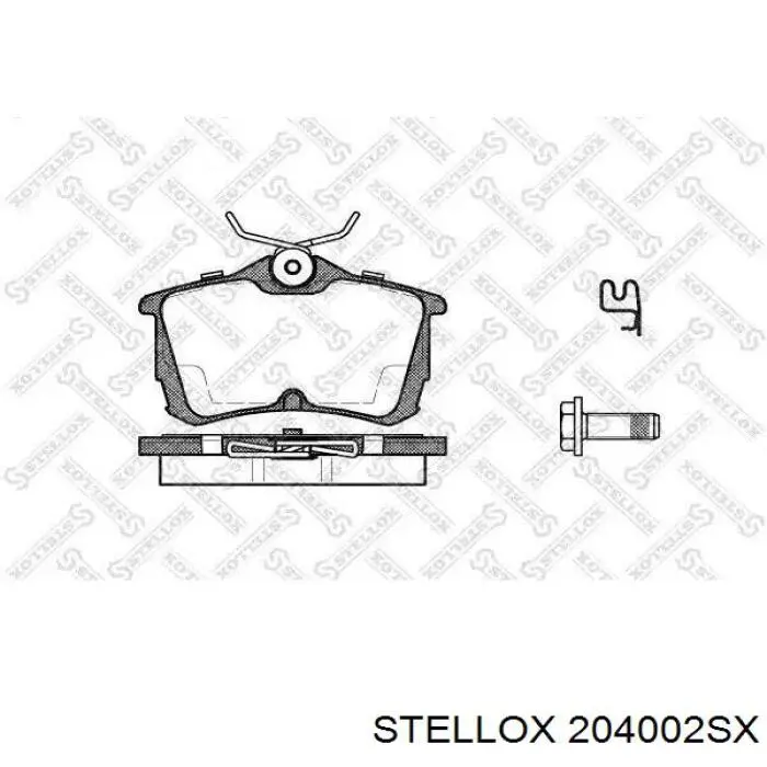 Купить 204002SX Stellox Колодки тормозные