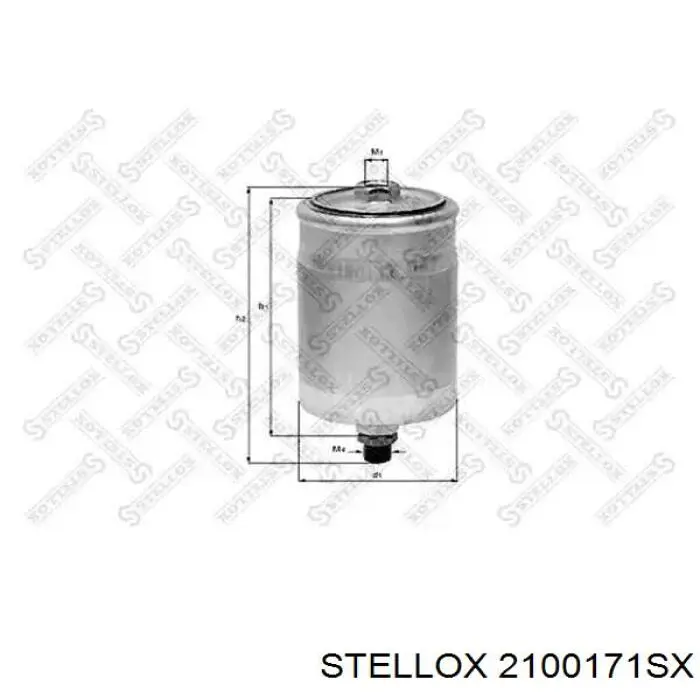 Filtro combustible 2100171SX Stellox