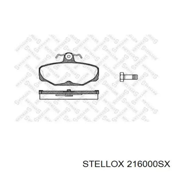 Задние тормозные колодки 216000SX Stellox