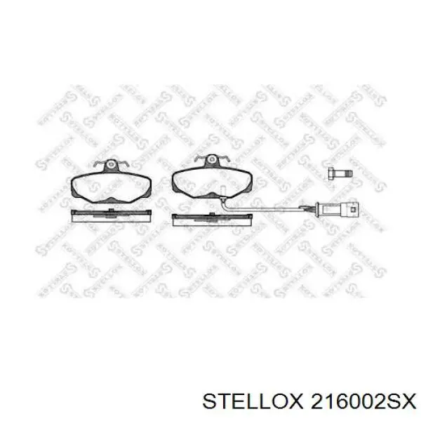 Шланг (патрубок) радиатора охлаждения верхний Stellox 216002SX