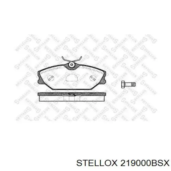 219000BSX Stellox колодки тормозные передние дисковые