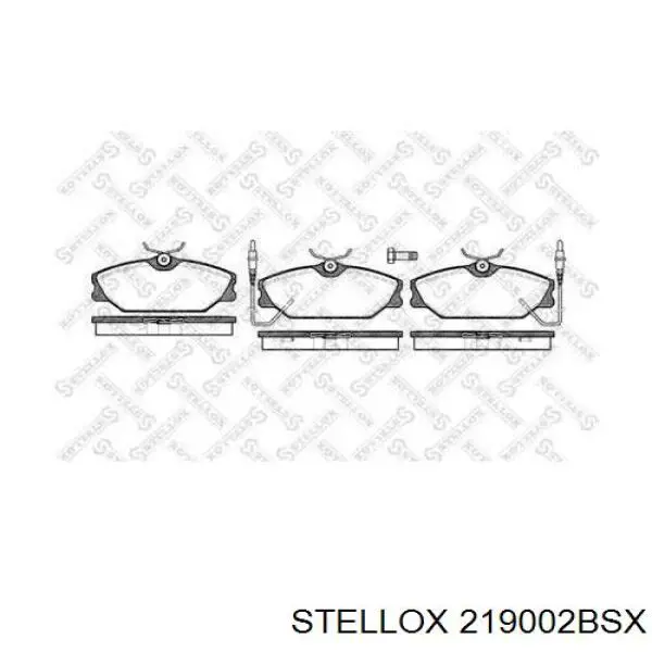 Передние тормозные колодки 219002BSX Stellox