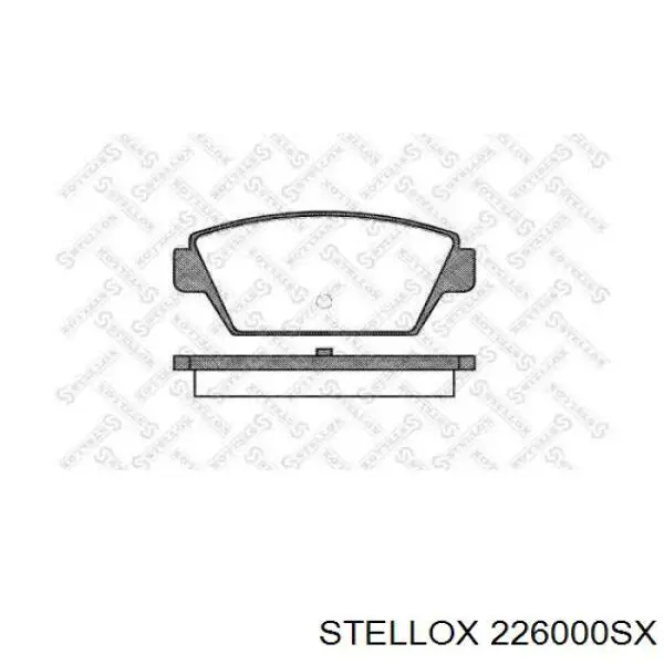 Задние тормозные колодки 226000SX Stellox