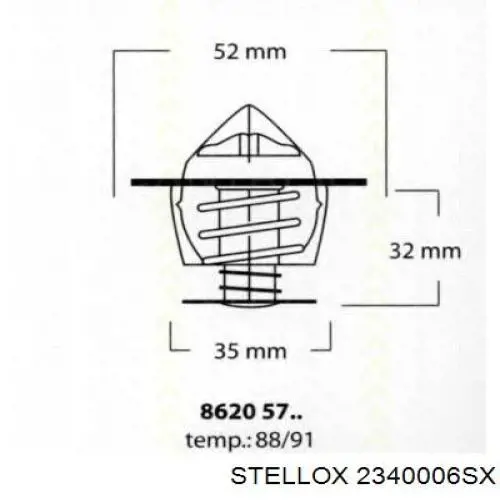 2340006SX Stellox Авто термостат