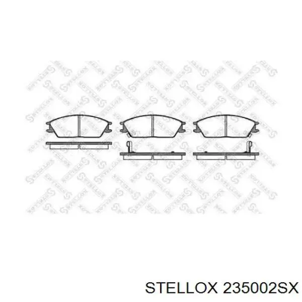 Передние тормозные колодки 235002SX Stellox