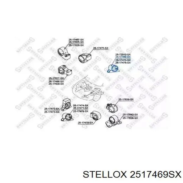 Задняя опора двигателя 2517469SX Stellox