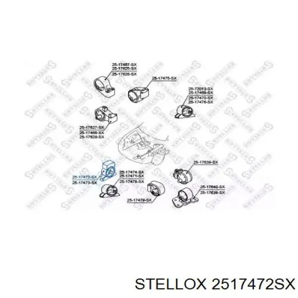 Передняя опора двигателя 2517472SX Stellox