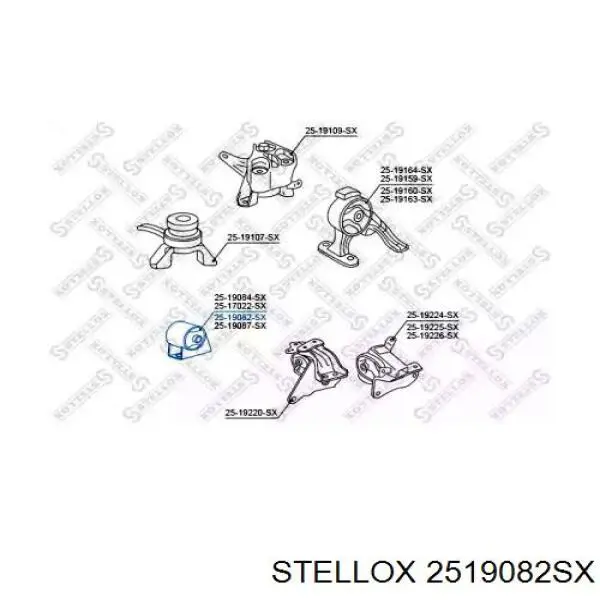 Передняя опора двигателя 2519082SX Stellox