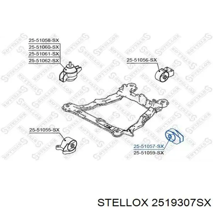 T460000 STC Задняя подушка двигателя