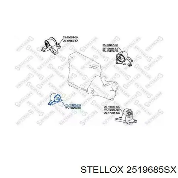 Передняя опора двигателя 2519685SX Stellox