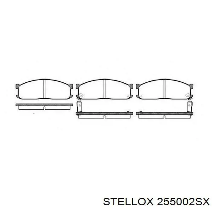 255002SX Stellox Колодки передние
