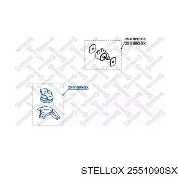 Правая подушка двигателя 2551090SX Stellox