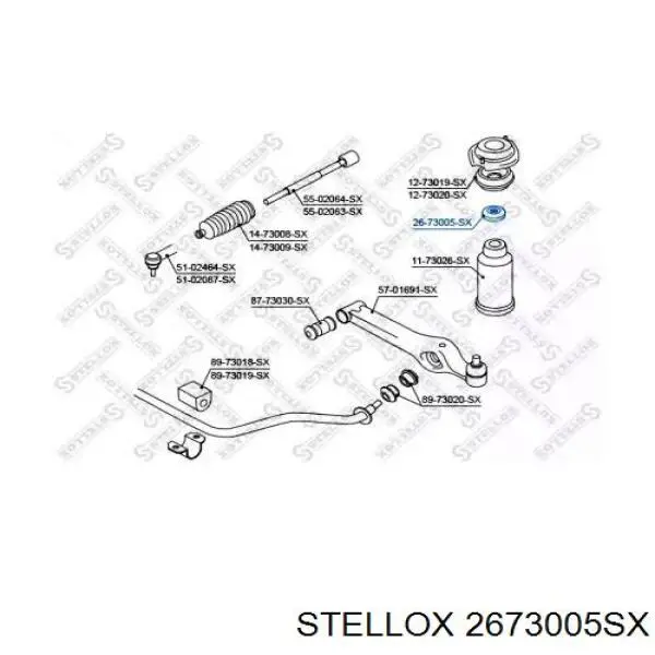 Купить 4174460B00 Suzuki Опорный подшипник амортизатора