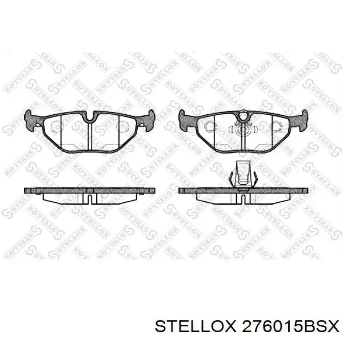 Передние тормозные колодки 276015BSX Stellox