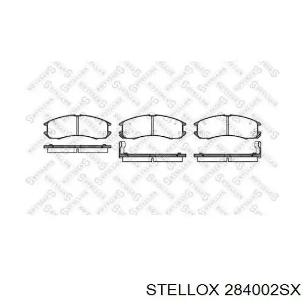 Передние тормозные колодки 284002SX Stellox