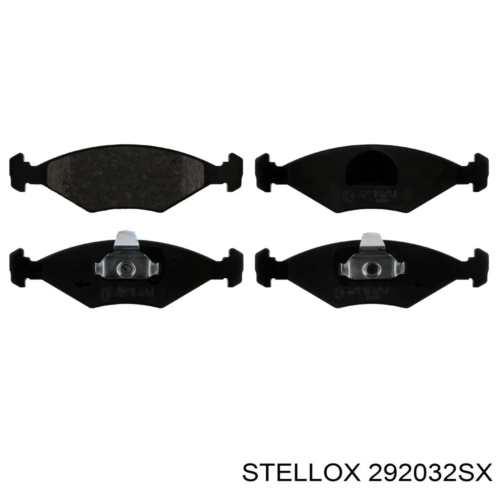 292032SX Stellox колодки тормозные передние дисковые