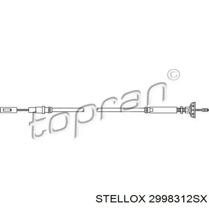 Трос сцепления 2998312SX Stellox