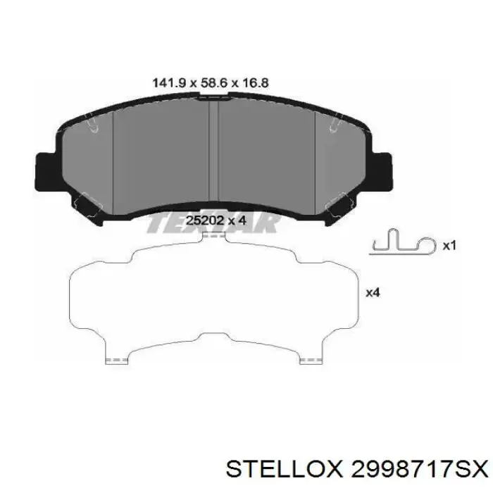 Трос ручника 2998717SX Stellox