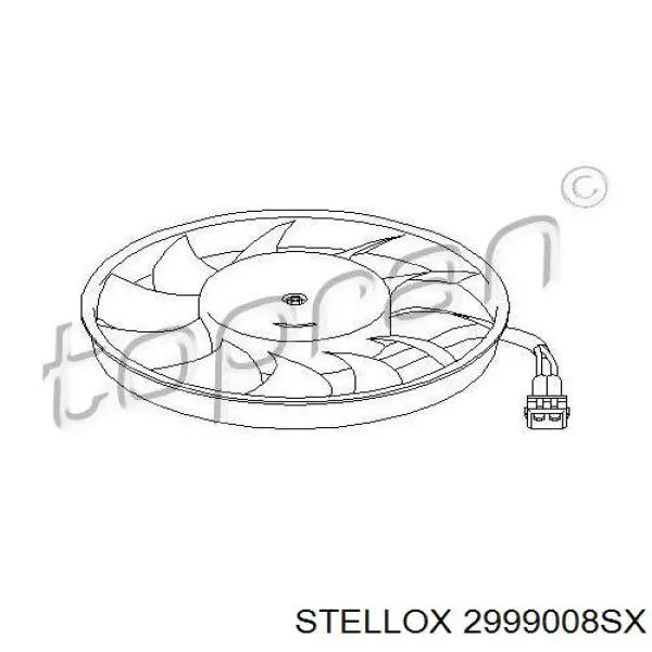 Крыльчатка радиатора охлаждения 2999008SX Stellox