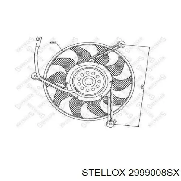 Купить 2999008SX Stellox Крыльчатка радиатора охлаждения