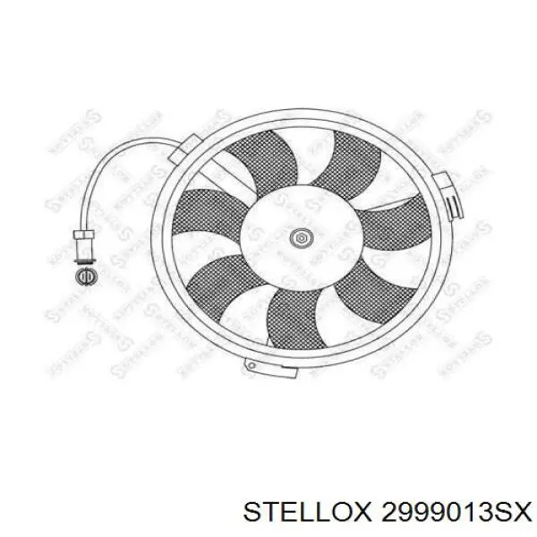2999013SX Stellox электровентилятор охлаждения в сборе (мотор+крыльчатка)