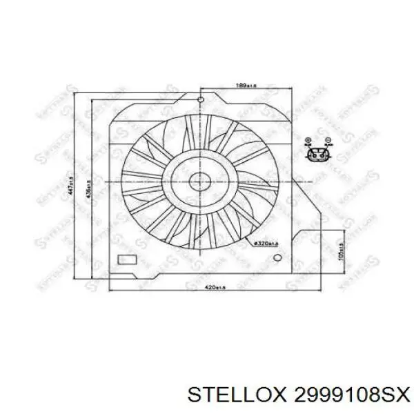 Радиатор печки 2999108SX Stellox