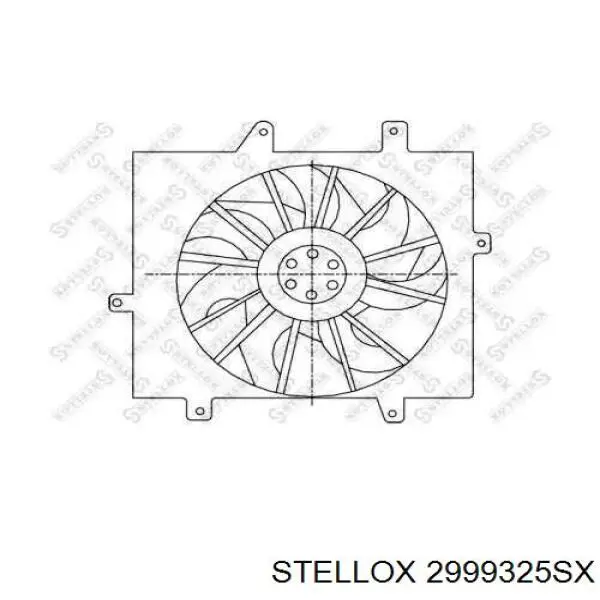 Диффузор вентилятора в сборе с мотором и крыльчаткой AC248618 Maxgear