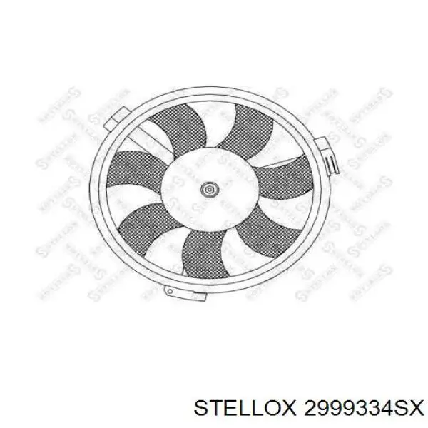Электровентилятор охлаждения в сборе (мотор+крыльчатка) Stellox 2999334SX