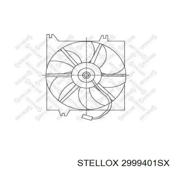 Диффузор вентилятора в сборе с мотором и крыльчаткой 2999401SX Stellox