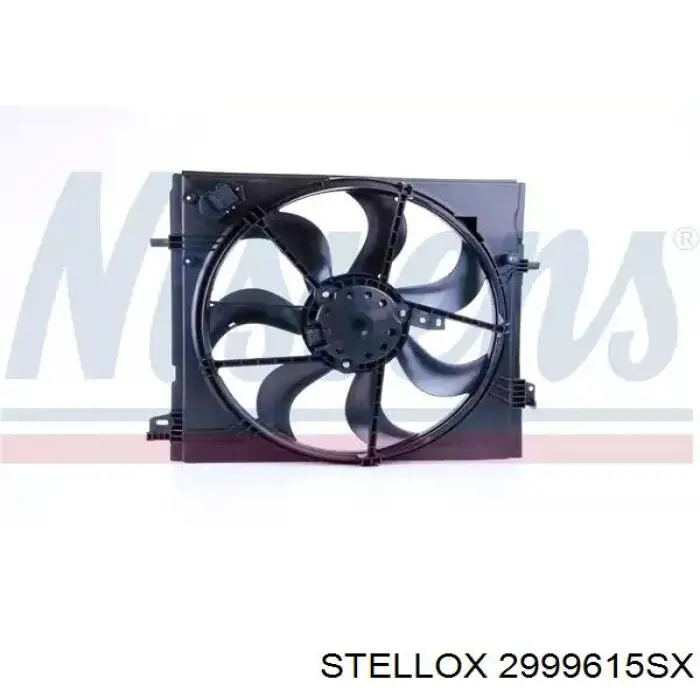 29-99615-SX Stellox диффузор радиатора охлаждения, в сборе с мотором и крыльчаткой