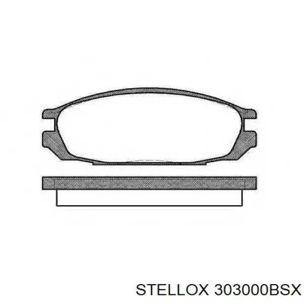 Задние тормозные колодки 303000BSX Stellox