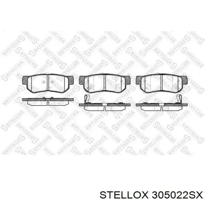 Передние тормозные колодки 305022SX Stellox