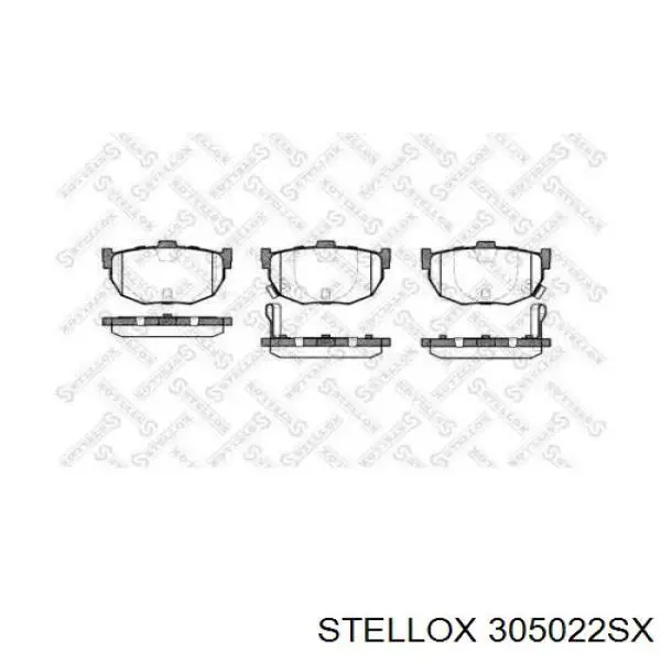305022SX Stellox колодки тормозные передние дисковые