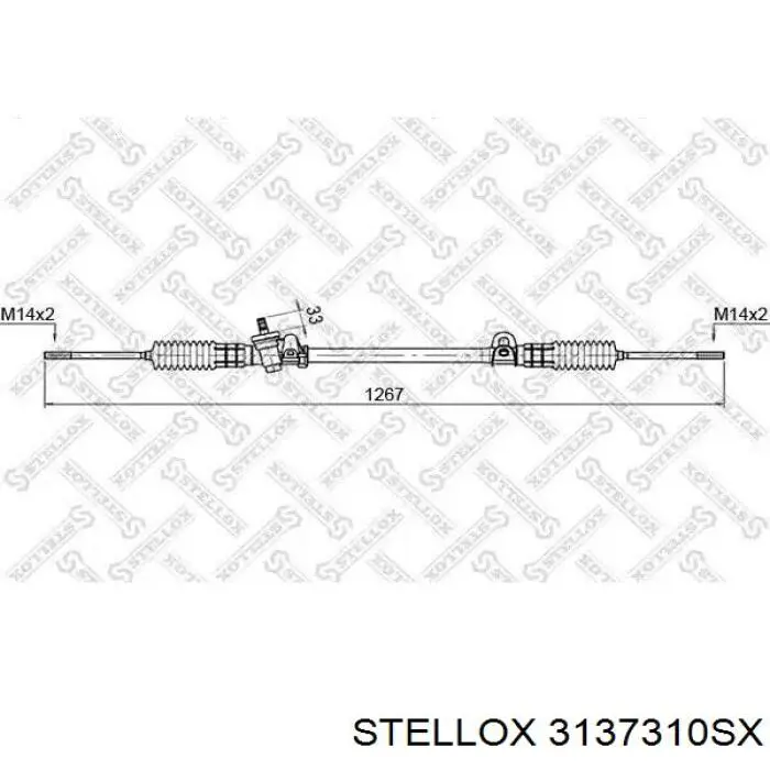 Рулевая рейка 3137310SX Stellox