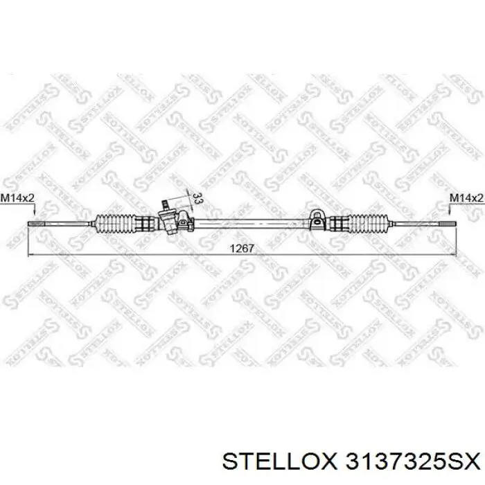 Рулевая рейка 3137325SX Stellox