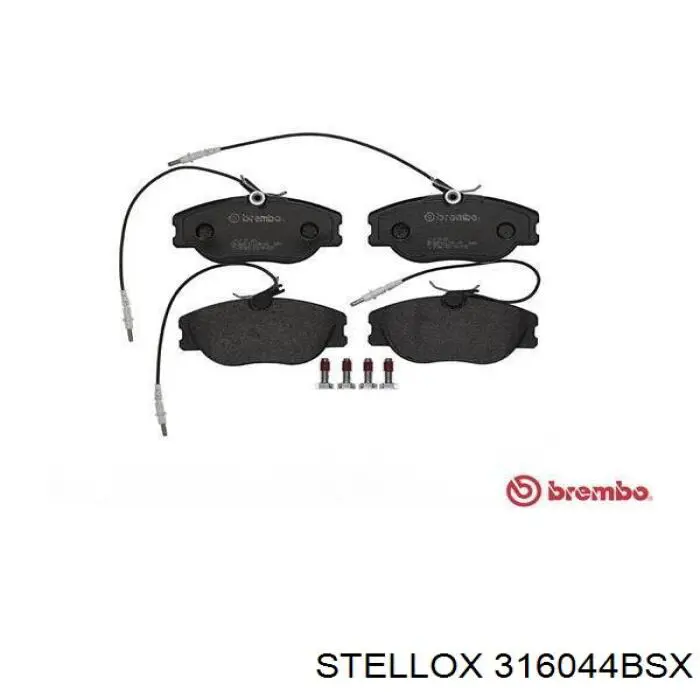 Купить 316044BSX Stellox Колодки тормозные