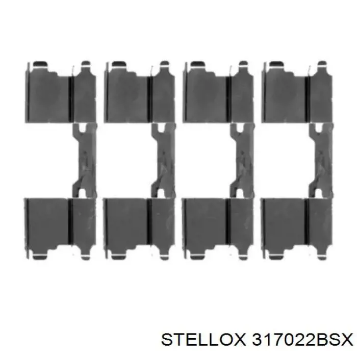 Купить 317022BSX Stellox Колодки тормозные