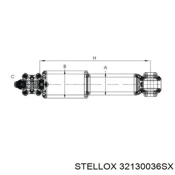 Купить 32130036SX Stellox Амортизатор передней подвески