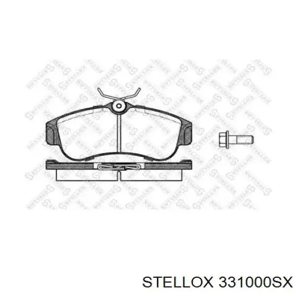 Передние тормозные колодки 331000SX Stellox