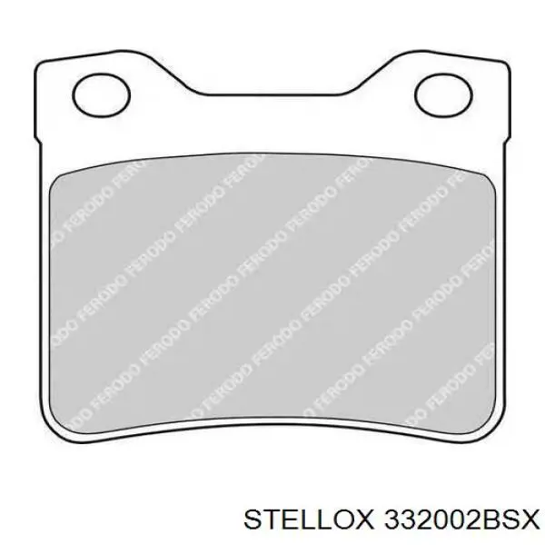 Задние тормозные колодки 332002BSX Stellox