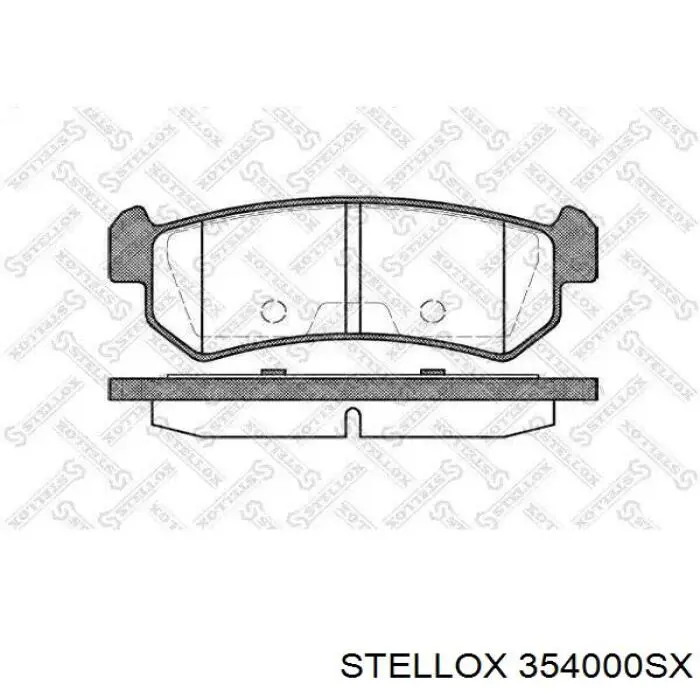 Задние тормозные колодки 354000SX Stellox