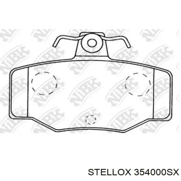 354000SX Stellox Колодки тормозные дисковые комплект