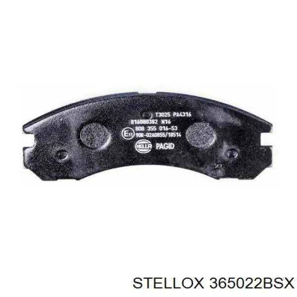 Тормозные колодки Stellox 365022BSX