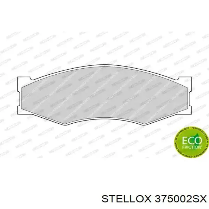 Тормозные колодки Stellox 375002SX
