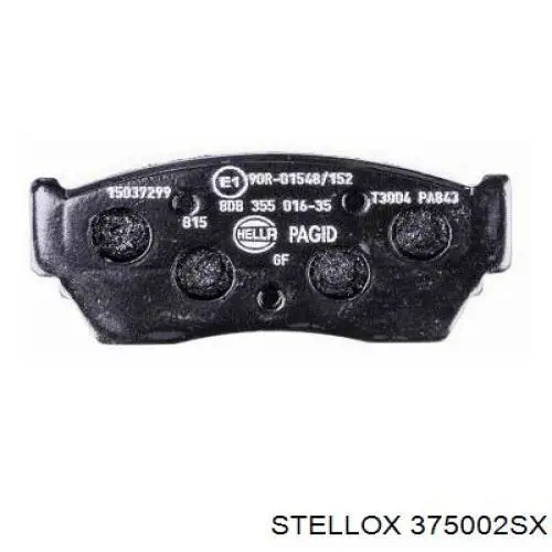 375002SX Stellox Колодки передние