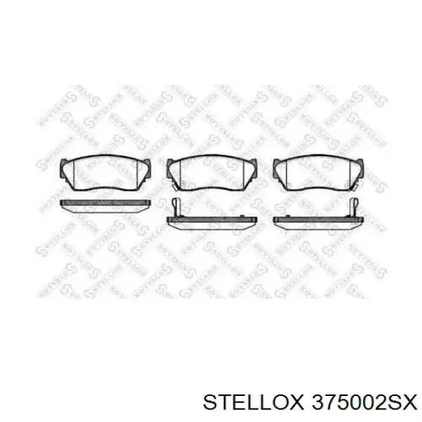 375002SX Stellox Колодки передние