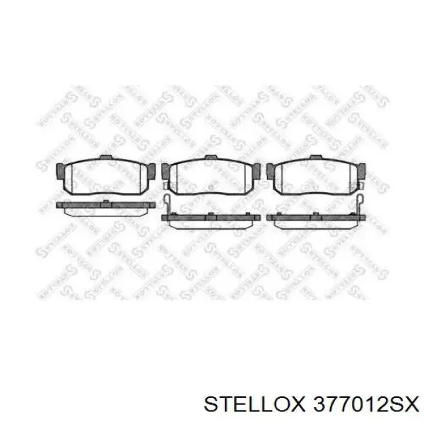 Задние тормозные колодки 377012SX Stellox